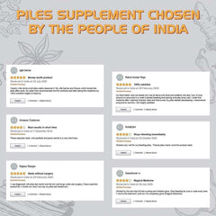 PILES MATRIX - RECTUM RESTORE Ayurvedic Supplement | Removes Root Cause. Shrinks Piles Lumps & Treats Constipation | 100% Natural