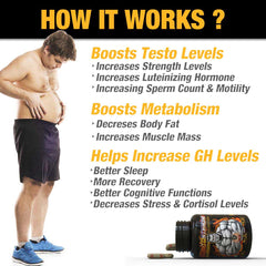 PLANTOSTERONE - Muscle Building & Testo-Boosting Ayurvedic Supplement | Helps Gain Muscle Size & Strength, with Increase in Sexual Drive | 100% Natural