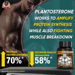 PLANTOSTERONE - Muscle Building & Testo-Boosting Ayurvedic Supplement | Helps Gain Muscle Size & Strength, with Increase in Sexual Drive | 100% Natural