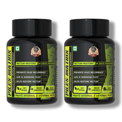 PILES MATRIX - RECTUM RESTORE Ayurvedic Supplement | Removes Root Cause. Shrinks Piles Lumps & Treats Constipation | 100% Natural